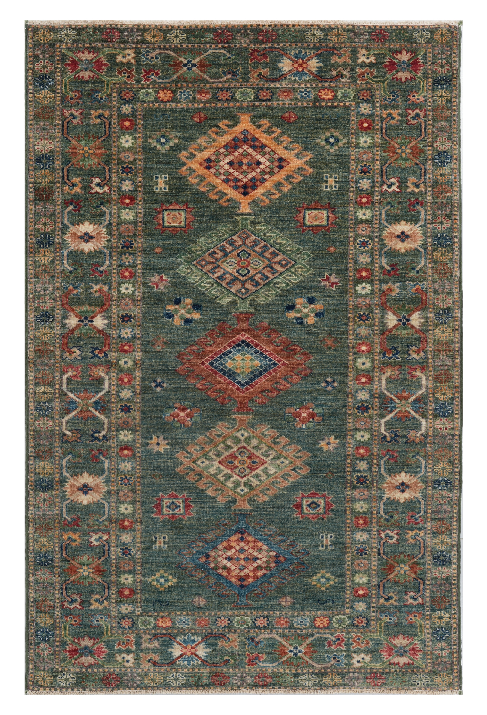 Kazak Royal Grön 104x158cm