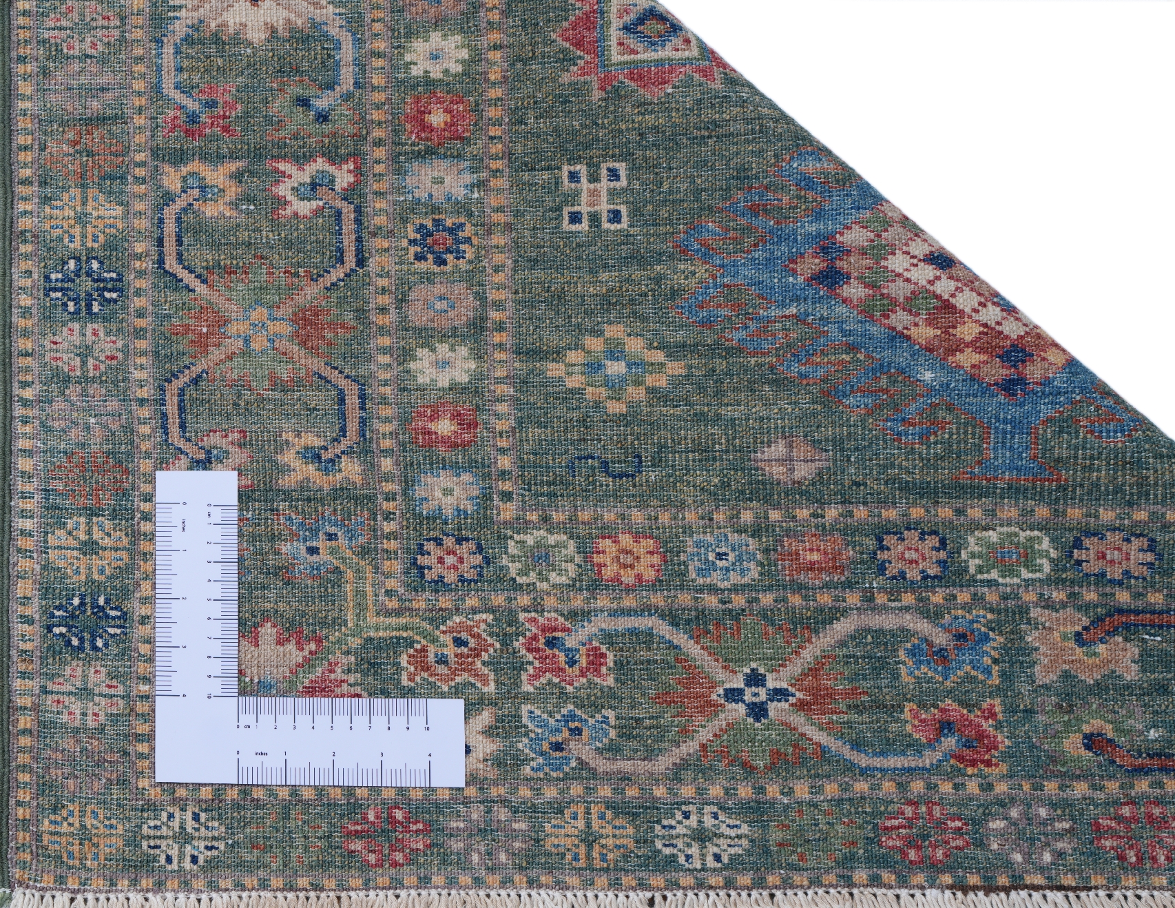 Kazak Royal Grön 104x158cm - 9