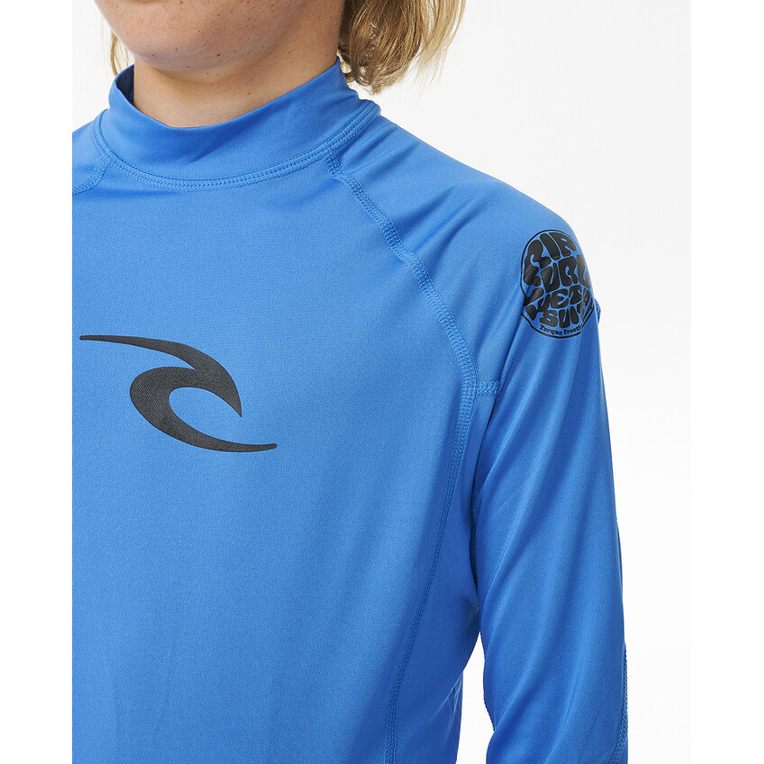 Rip Curl rashguard jr Waves UPF L/S blue gum - 2