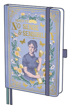 Storybook Collection : Jane Austen Hardback Notebook - Skrivbok med resårband, två läsband och pennhållare A5 linjerad