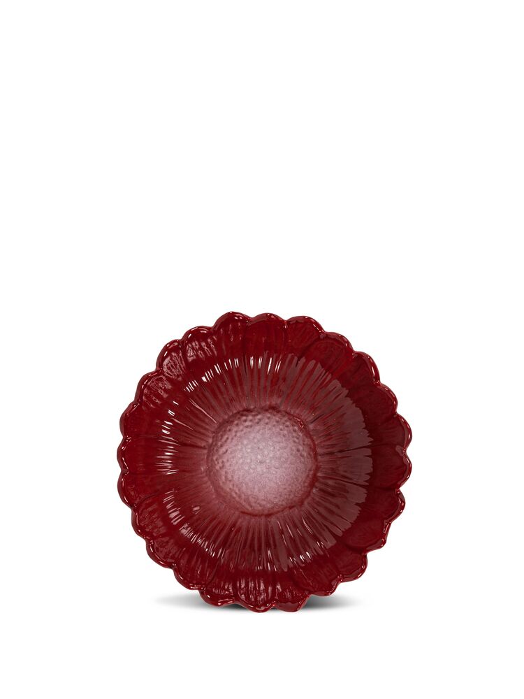 Sagaform Dagny djupt fat litet, diameter 20 cm, vinröd