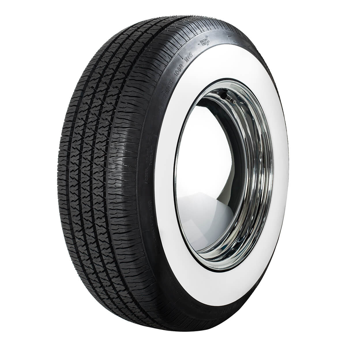 215/75 R15 100R | 2¾" | 70mm | Kontio WhitePaw Classic Whitewall
