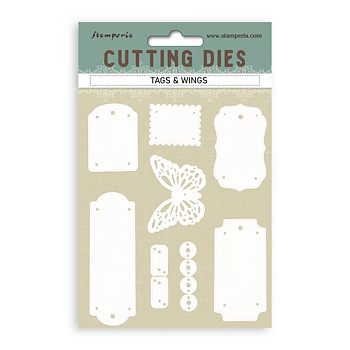 Quiet Days A6 Cutting Dies Tags and Wings 
