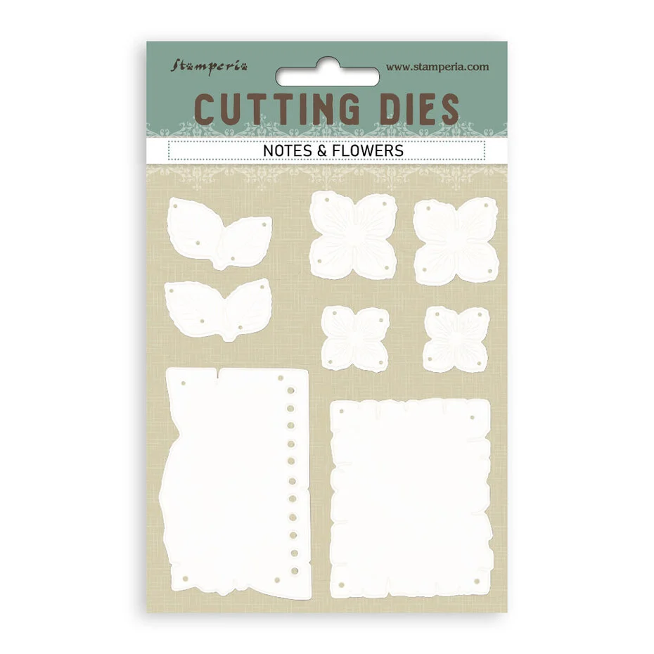 Quiet Days A6 Cutting Dies Notes and Flowers