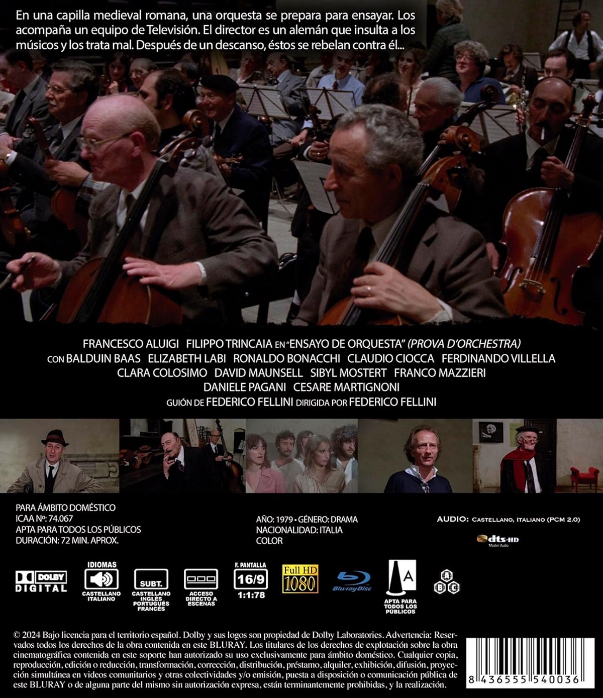 Orchestra Rehearsal (ej svensk text) (Blu-ray) - 2