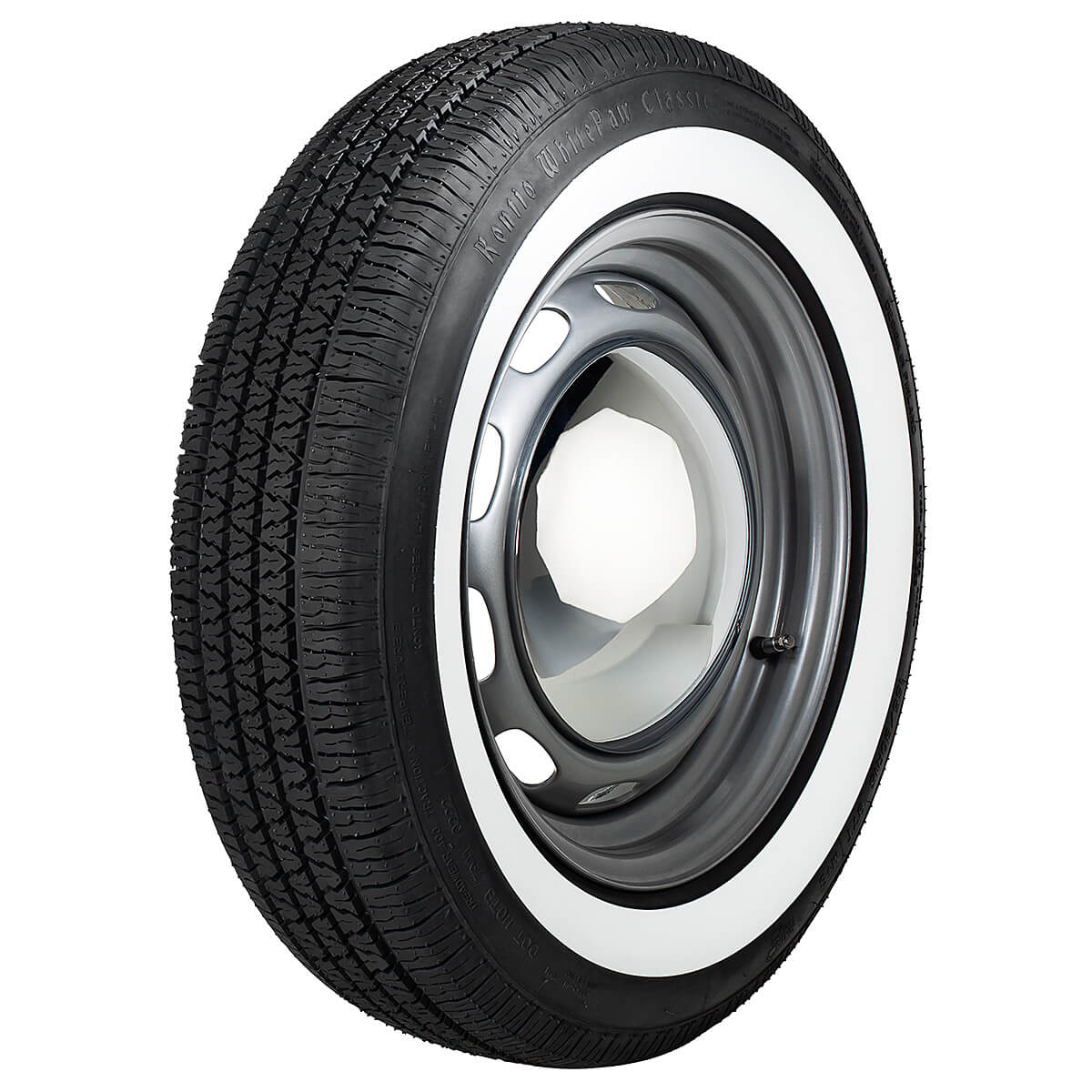 165/80 R15 87T | 1½" | 40mm | Kontio WhitePaw Classic Whitewall