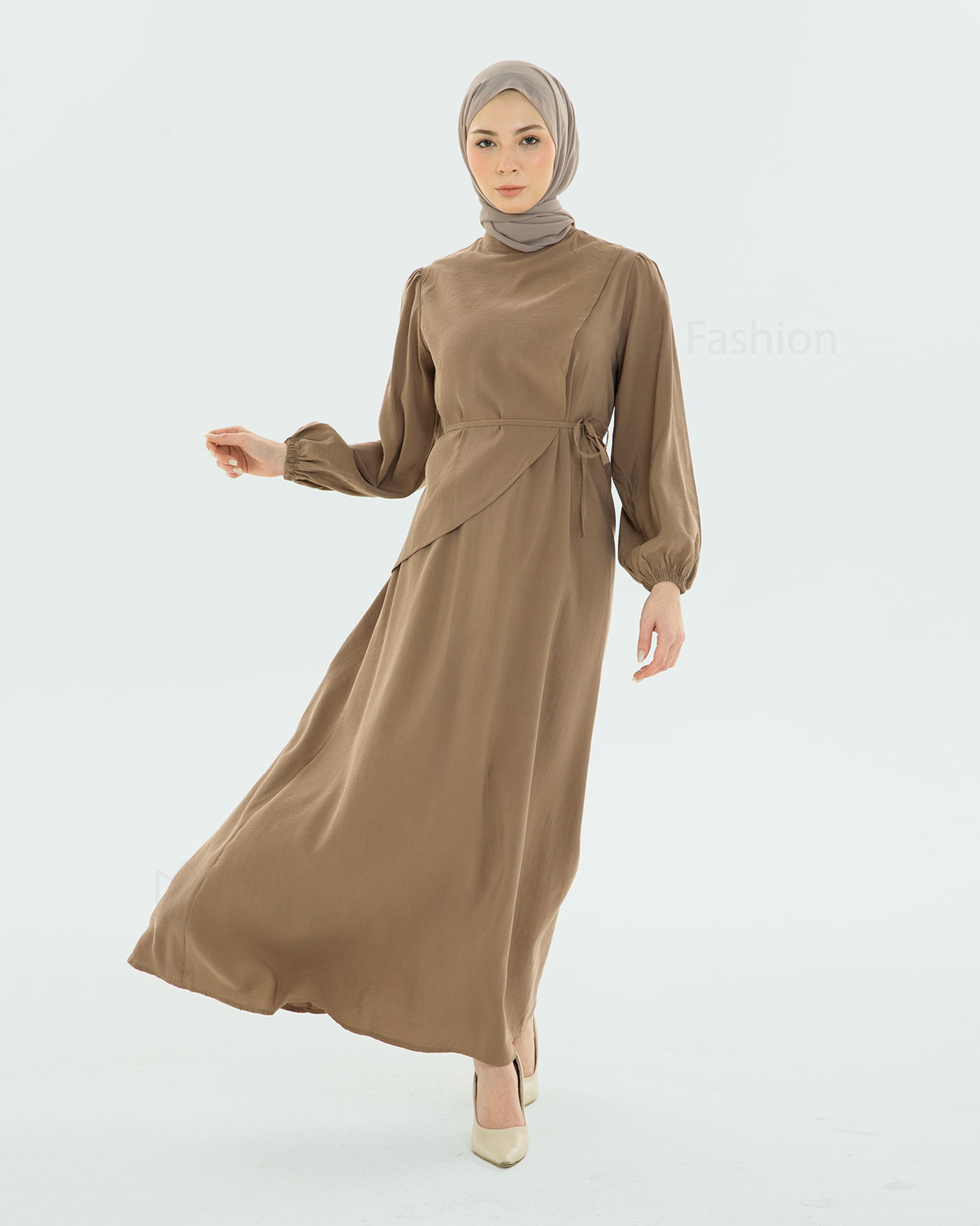 Maxi dress - Beige - 3