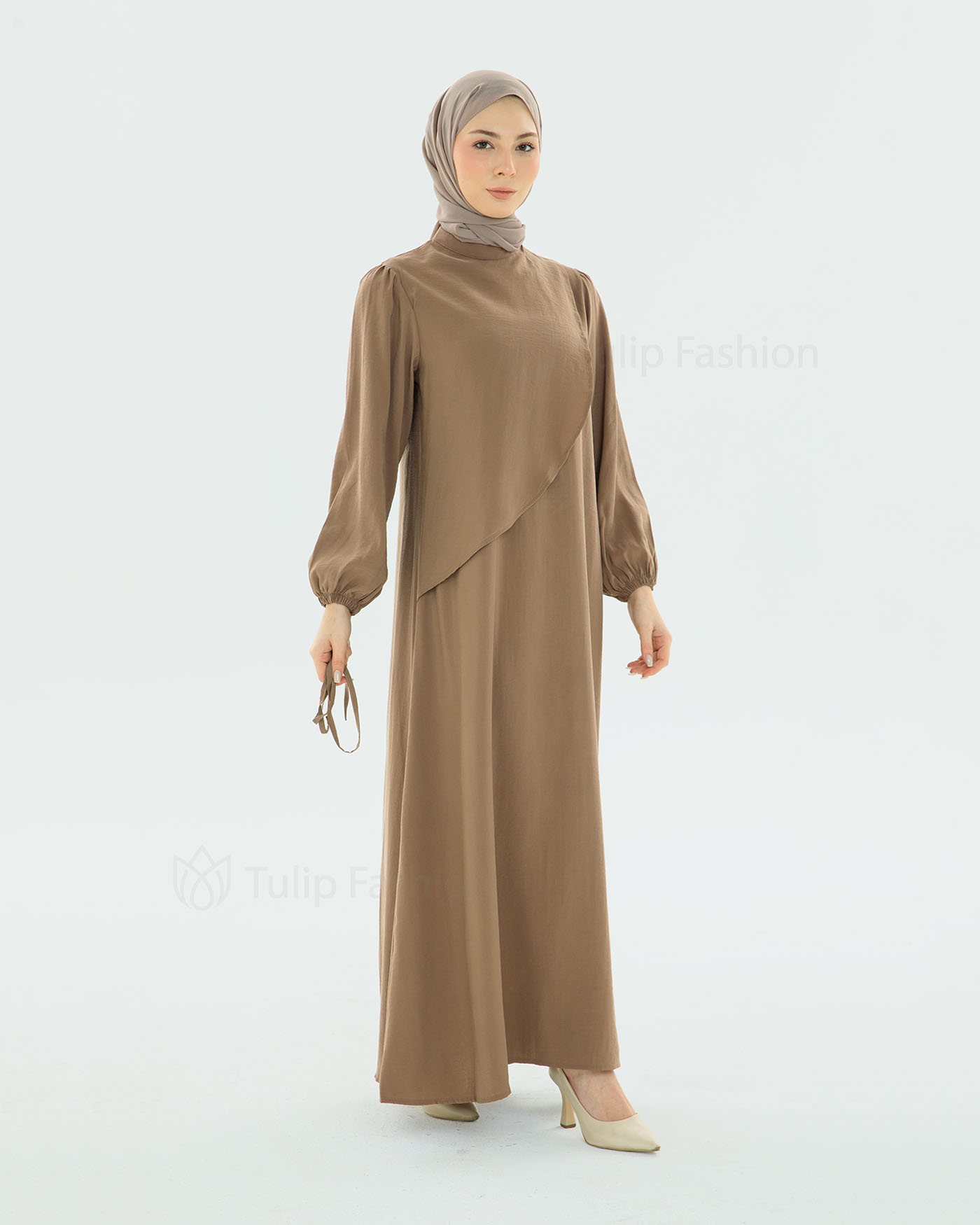 Maxi dress - Beige - 8