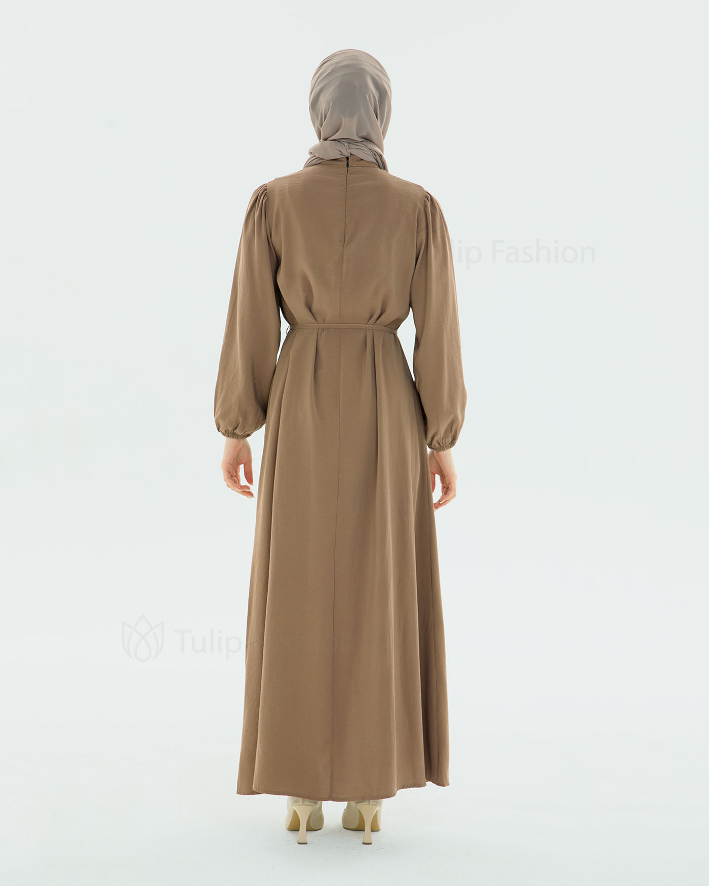 Maxi dress - Beige - 5