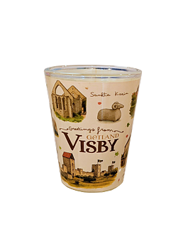 Shotglas Visby/Gotland Greetings 12st/fp