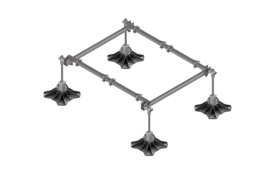 Big Foot multi frame - 1000x1200mm - 4x330mm feet