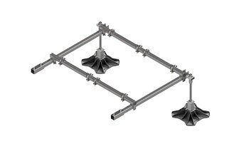 Big Foot multi frame förlängningsenhet - 1000x1200mm - 2x330mm fötter (BN9721)