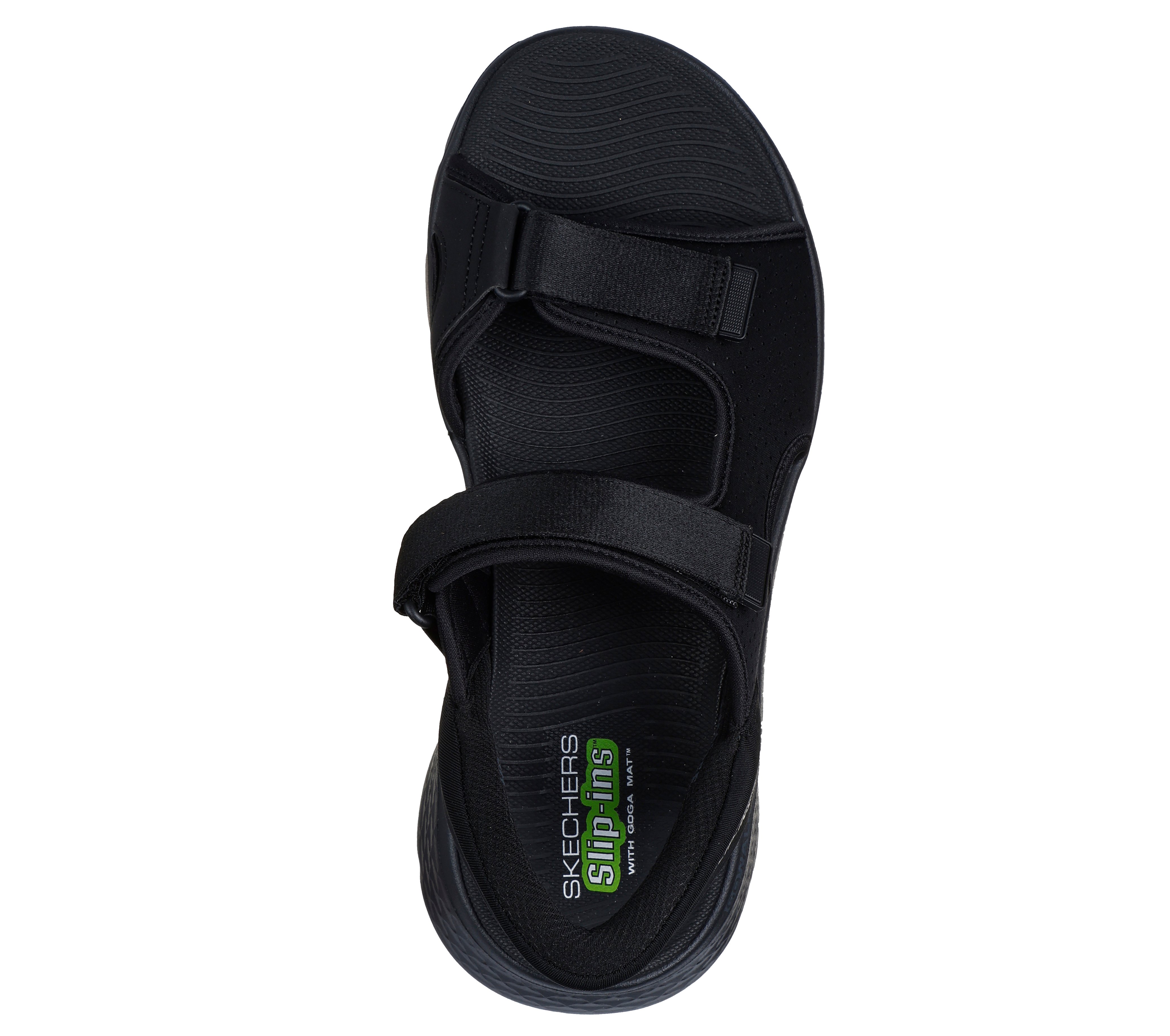 Skechers M Slip-ins: GO WALK Flex Sandal - Easy Entry - Black - 5