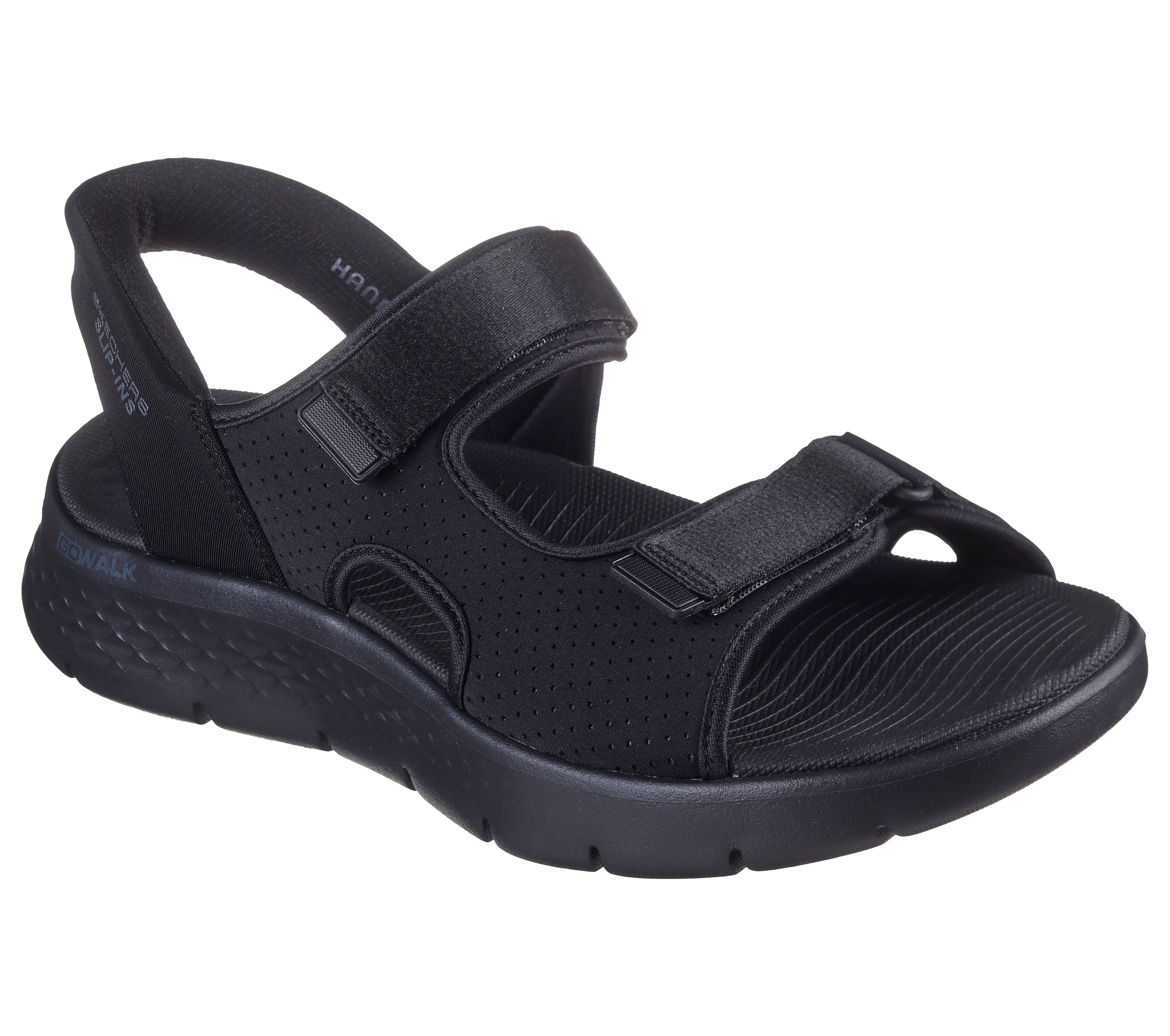Skechers M Slip-ins: GO WALK Flex Sandal - Easy Entry - Black - 3