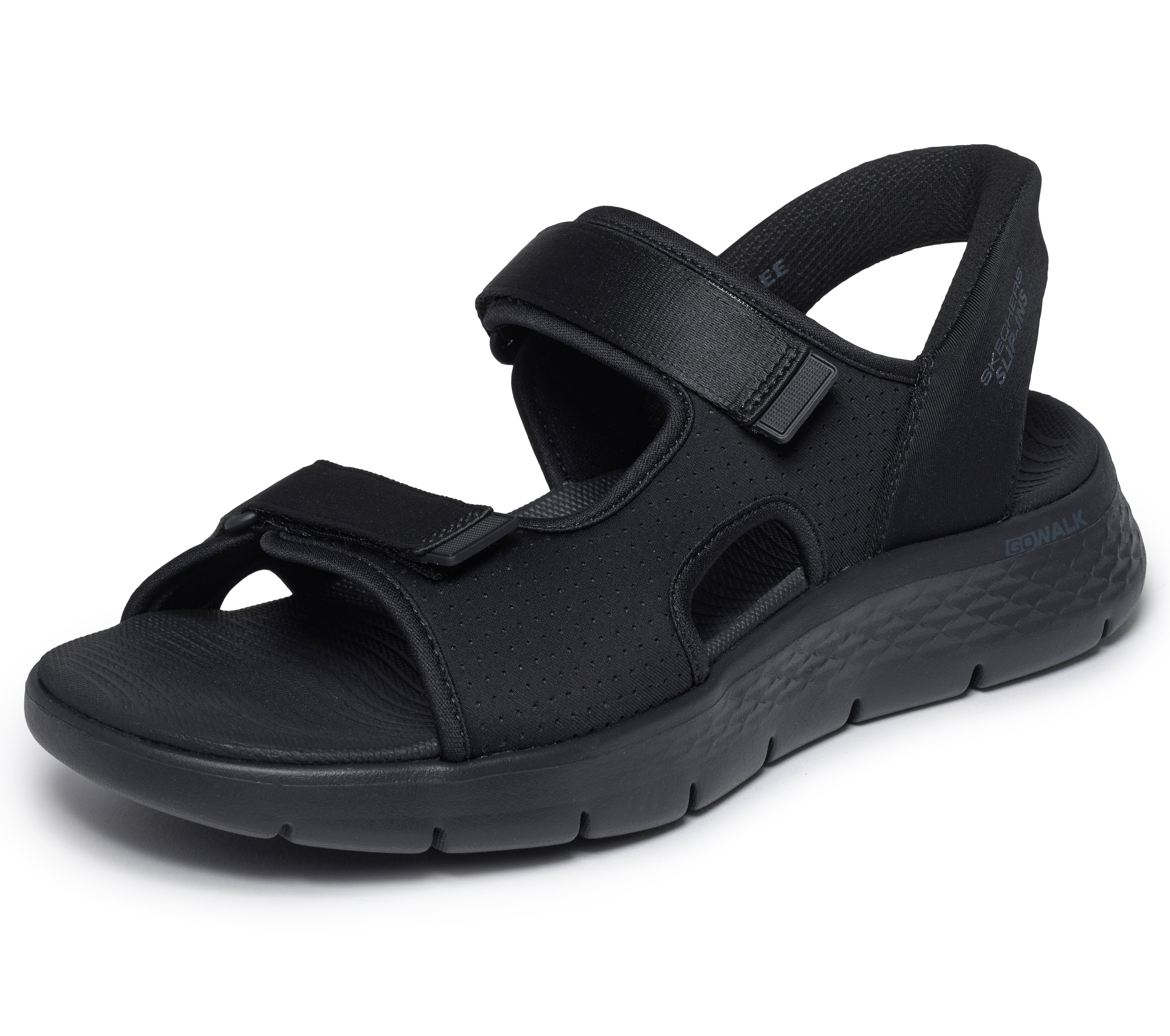 Skechers M Slip-ins: GO WALK Flex Sandal - Easy Entry - Black - 4