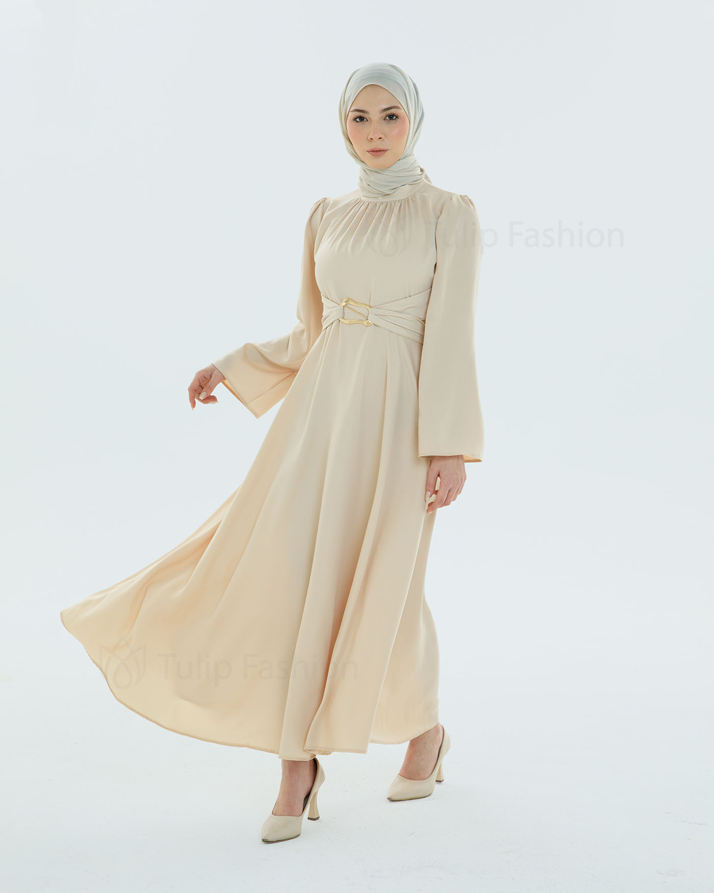 Party Dress - Beige