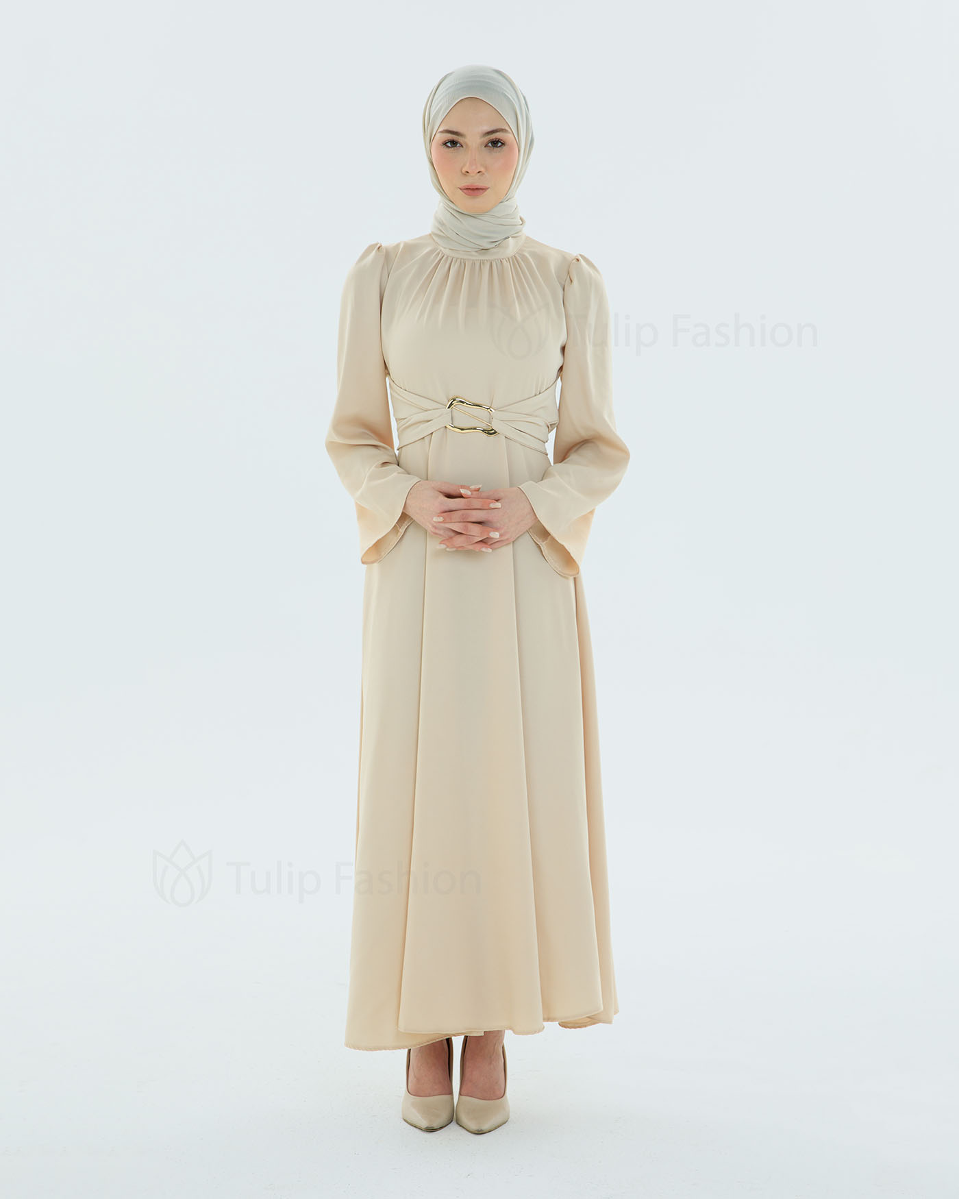 Party Dress - Beige - 5
