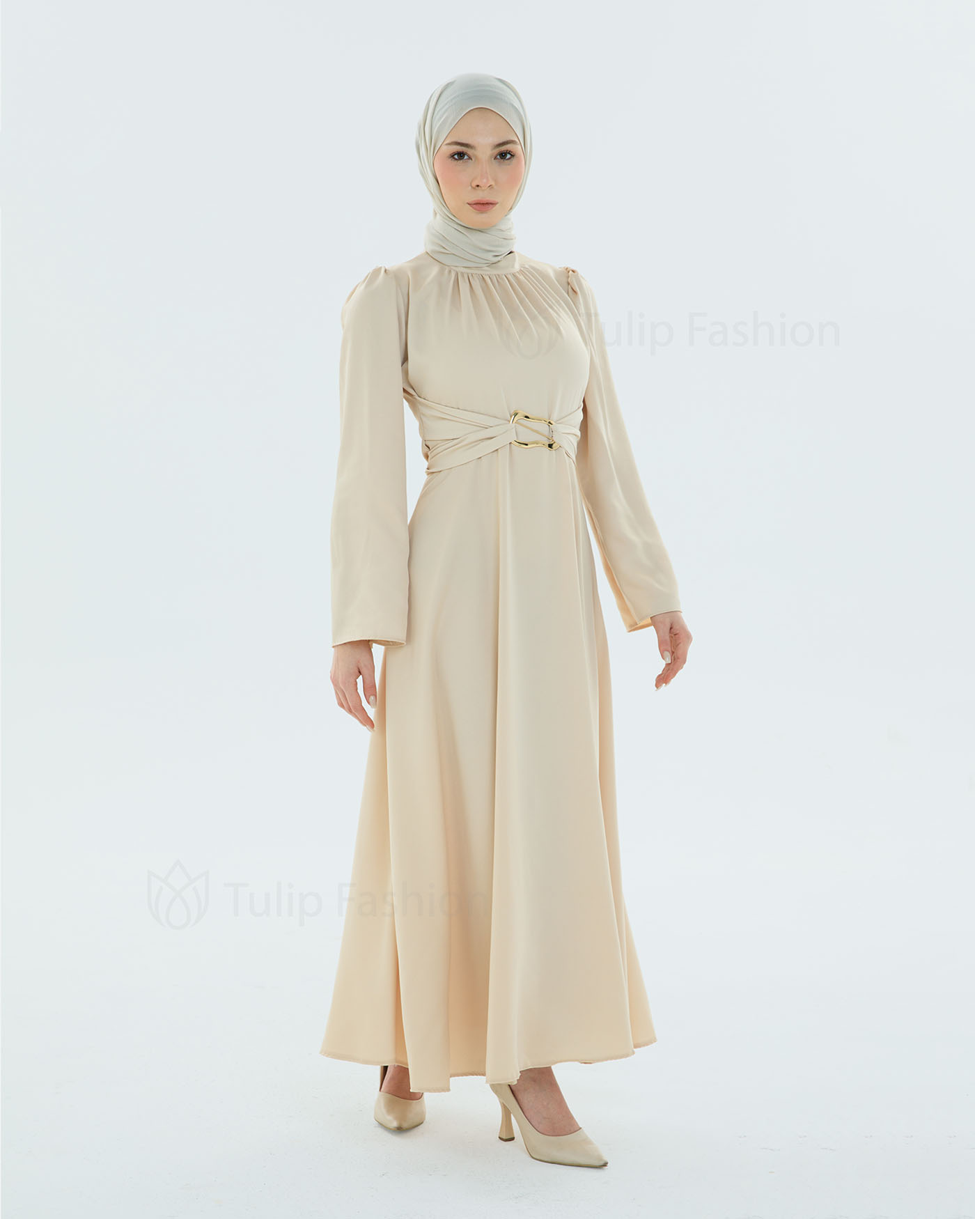Party Dress - Beige - 6