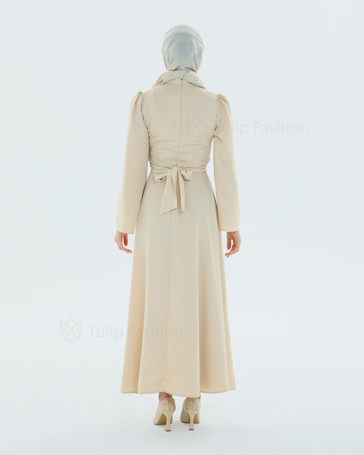 Party Dress - Beige - 3