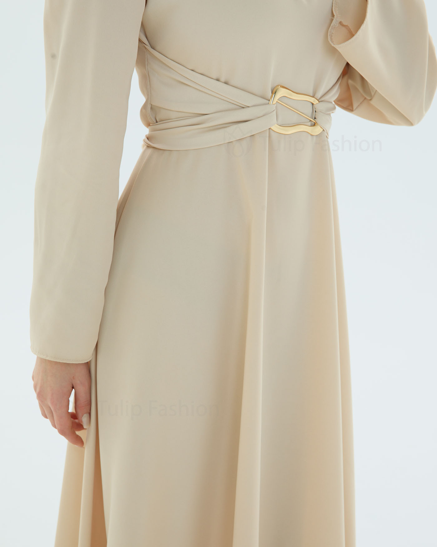 Party Dress - Beige - 4