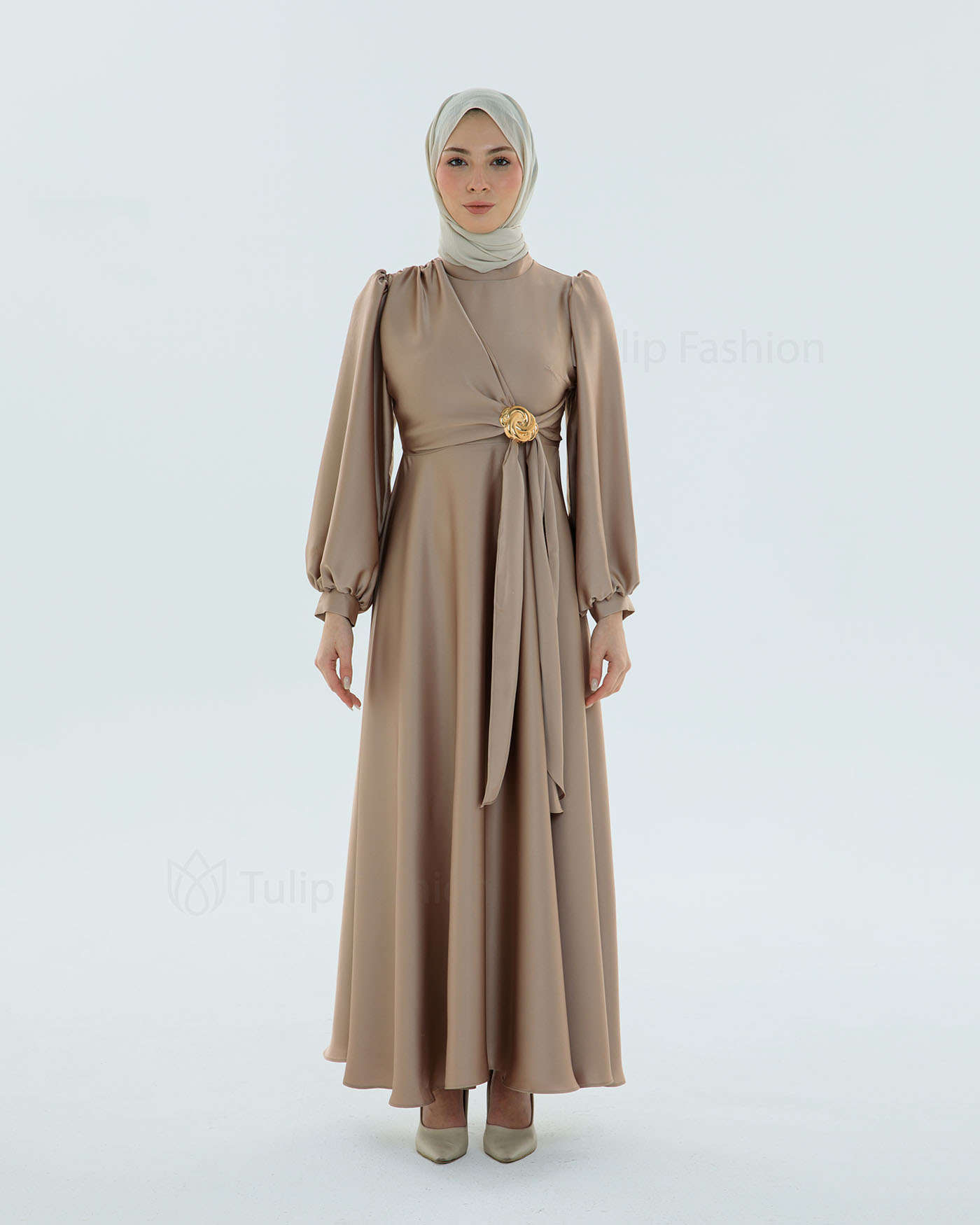 Party Dress - Beige - 5