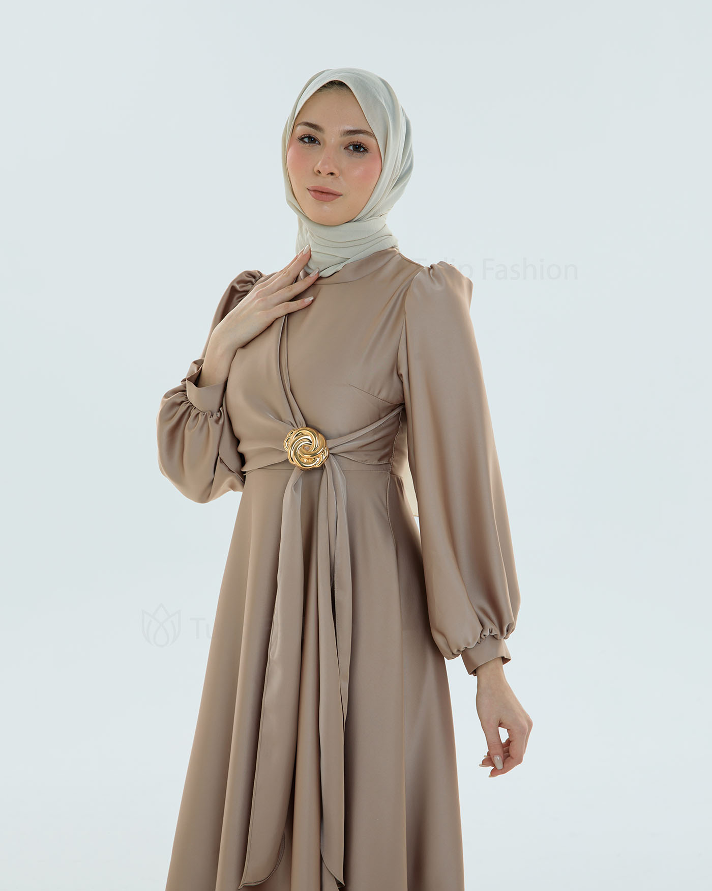 Party Dress - Beige - 3