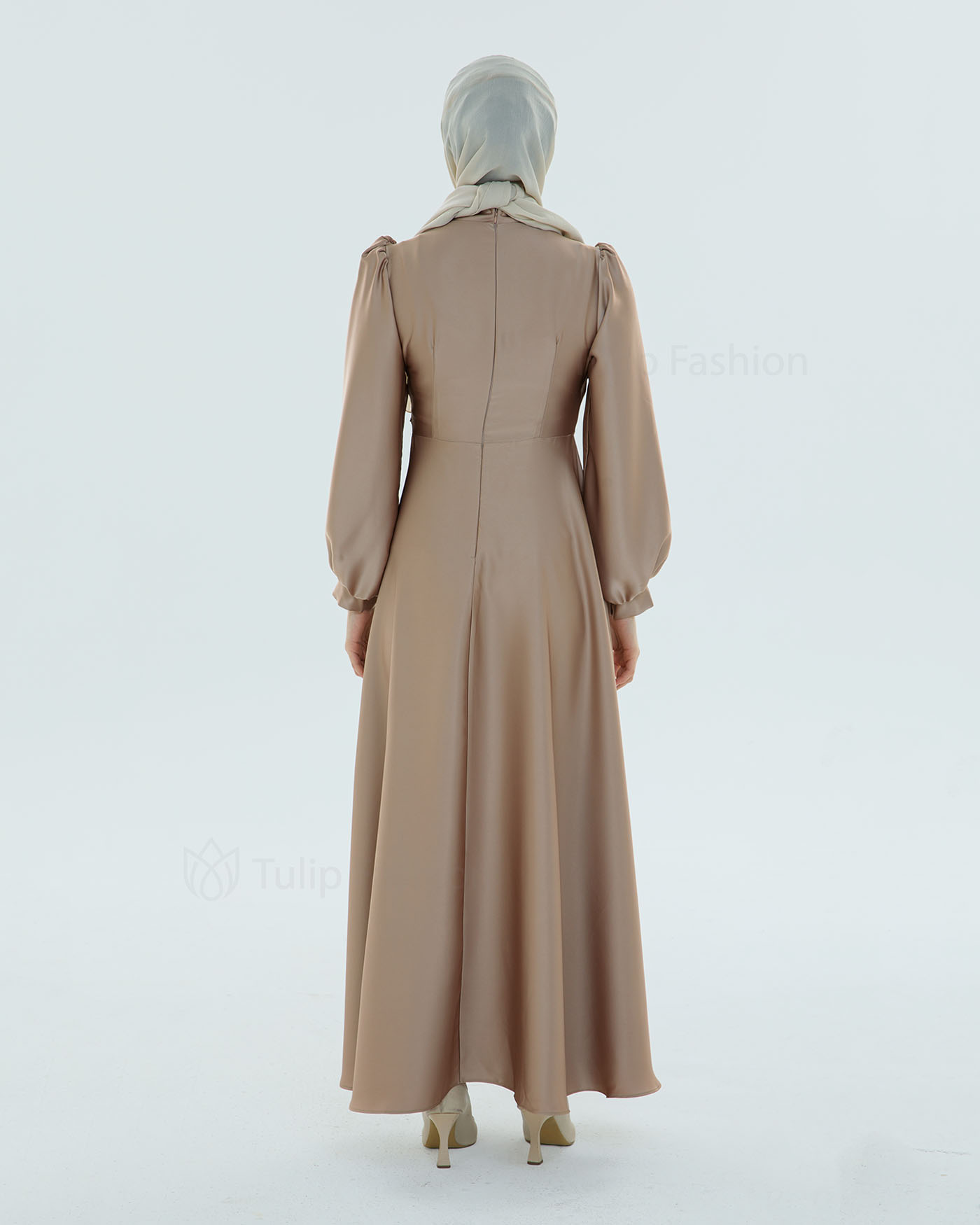Party Dress - Beige - 4