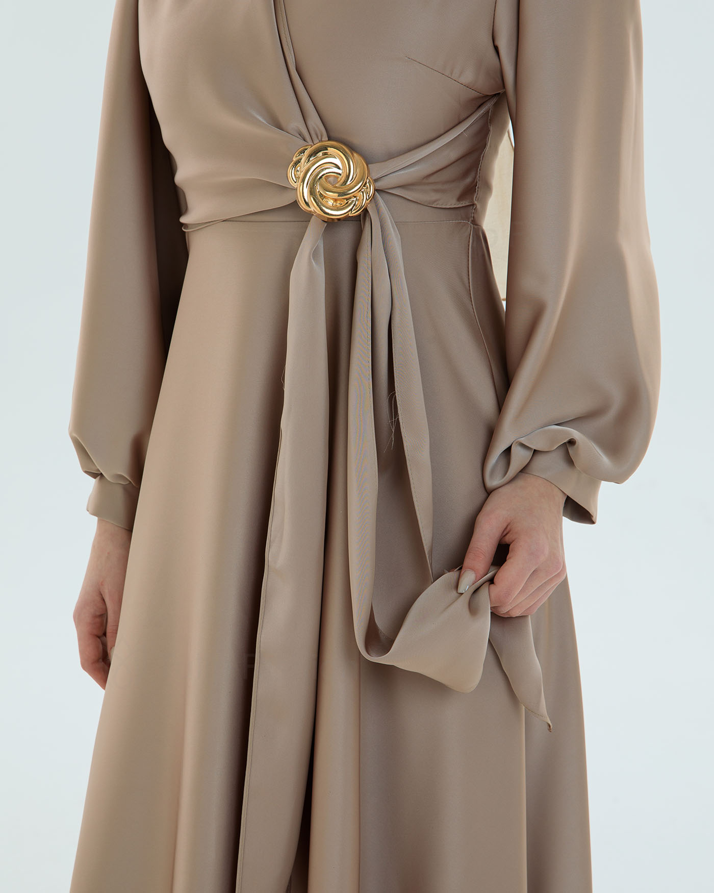 Party Dress - Beige - 2