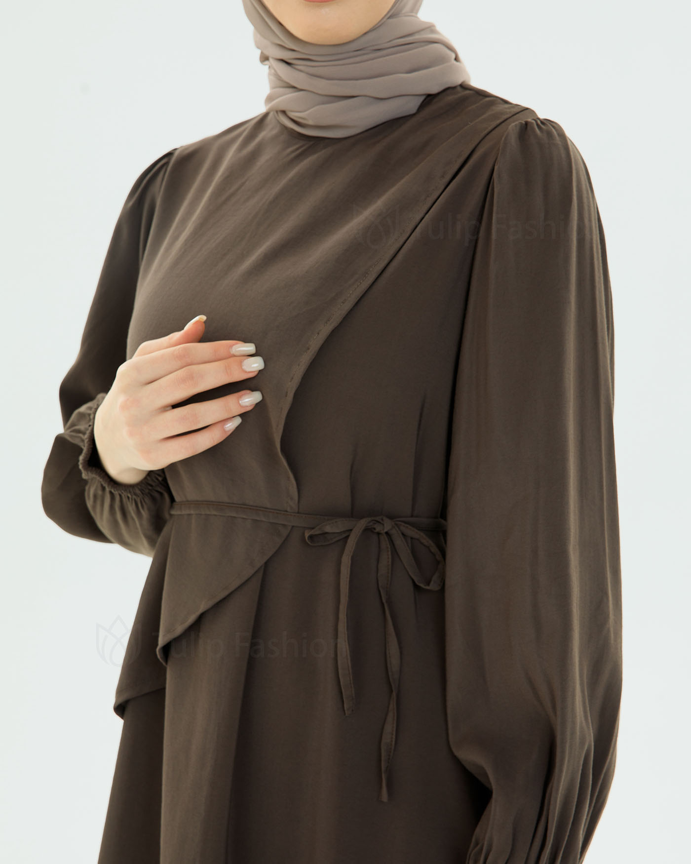 Maxi dress - Brown - 5