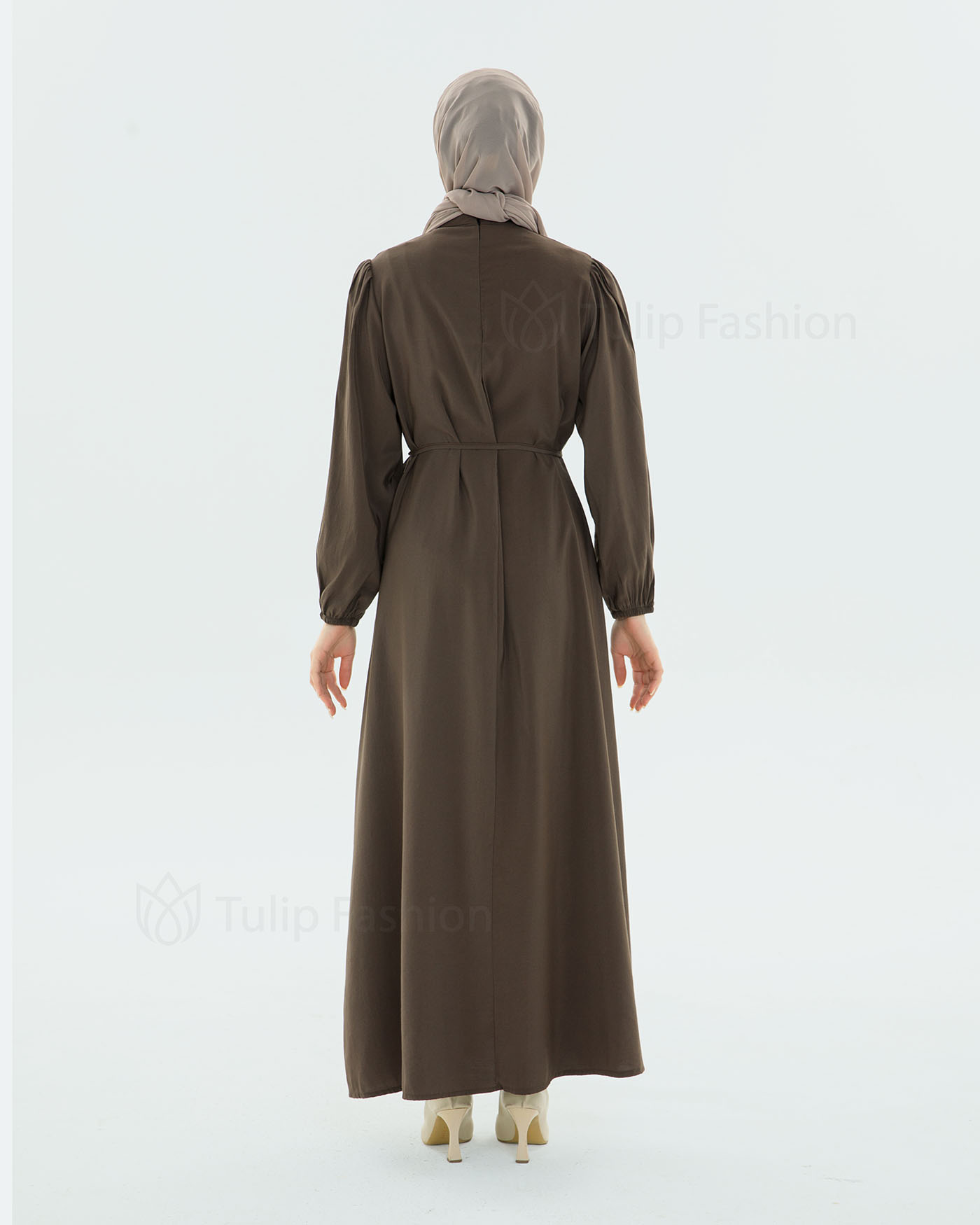 Maxi dress - Brown - 4