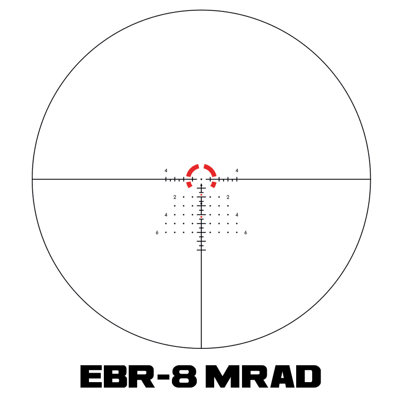 Vortex Strike Eagle 1-10x24 FFP riktm EBR-8 MRAD belyst - 2