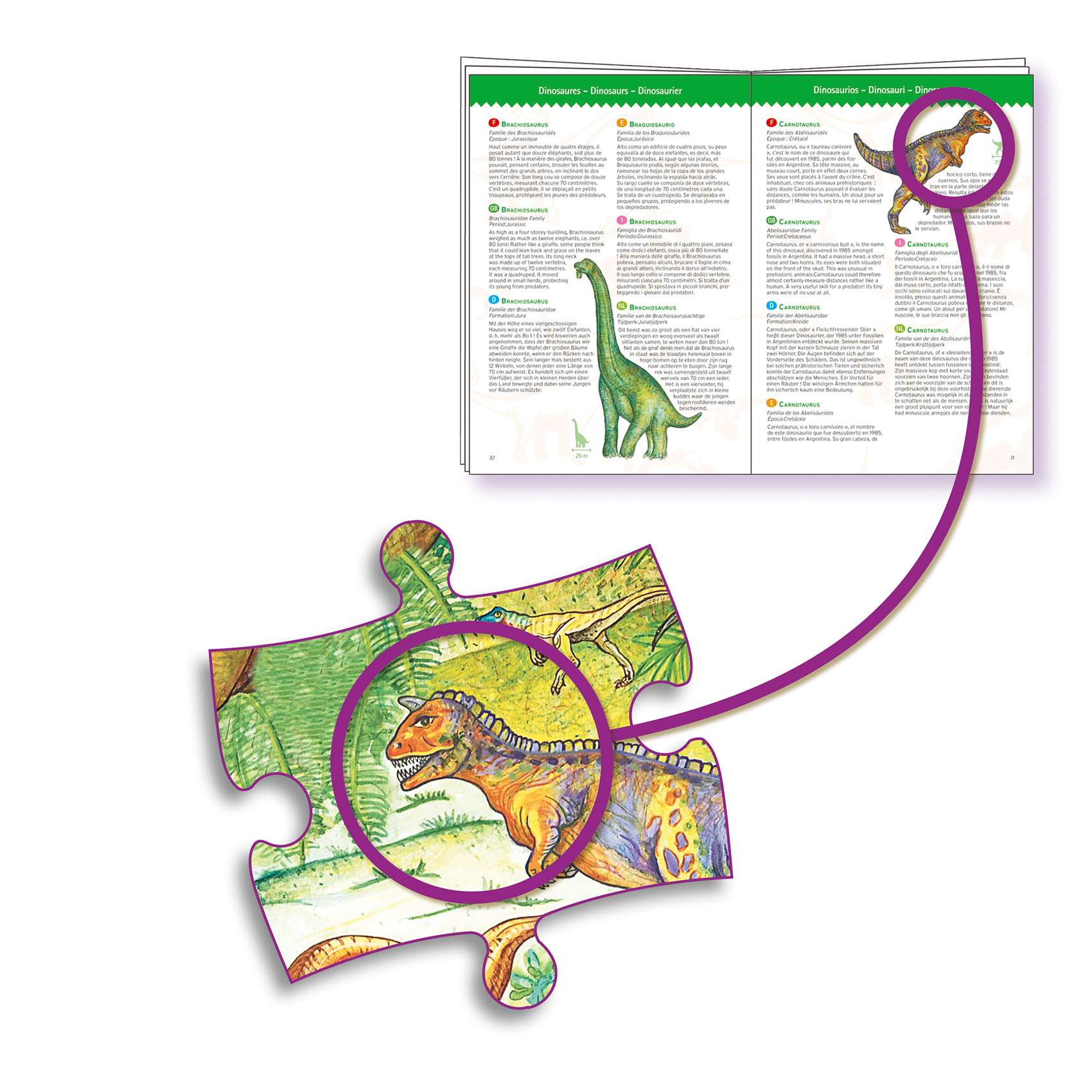 Puzzle Observation Dinosaurie 100 bitar - 3
