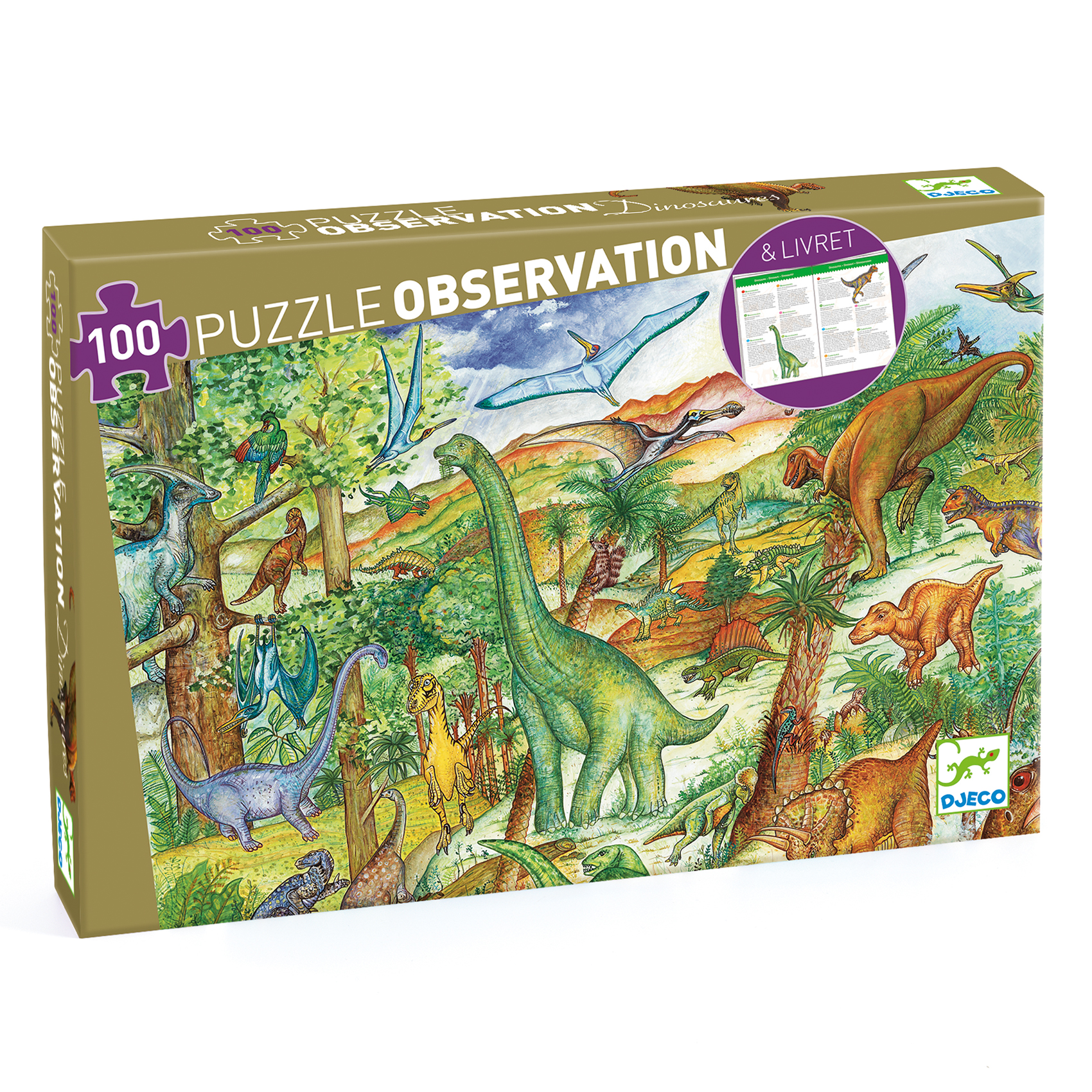 Puzzle Observation Dinosaurie 100 bitar