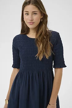 Cream Jana Dress Navy Blazer