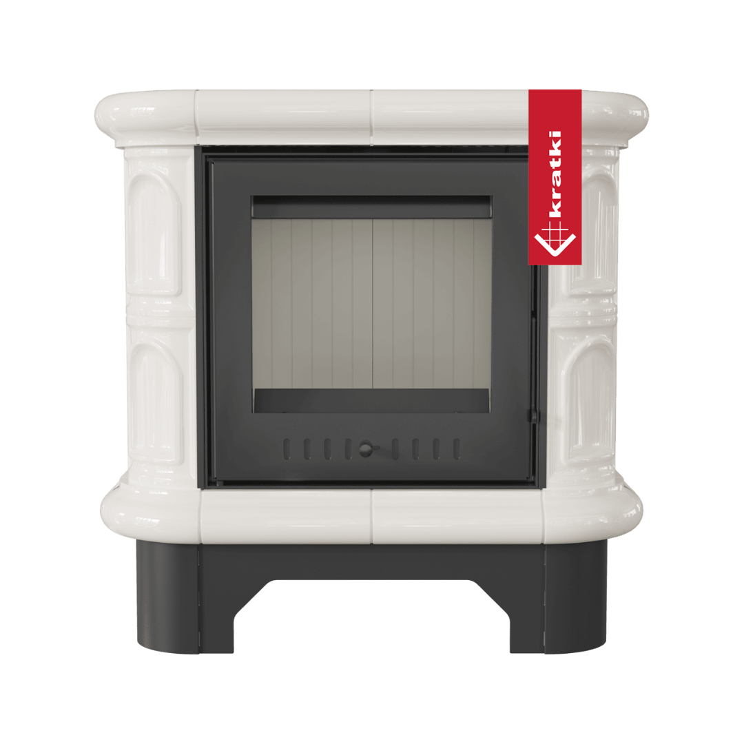 Kratki Braskamin kakel WK440 Vit - 3