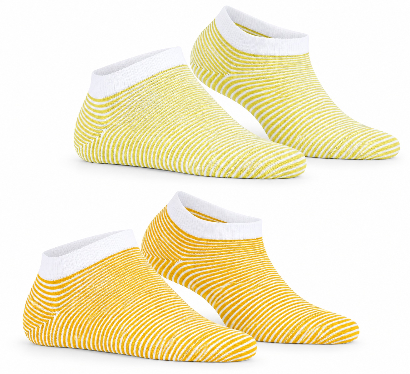 2-Pack Esprit Allover Stripe Naisten Sneaker-sukat
