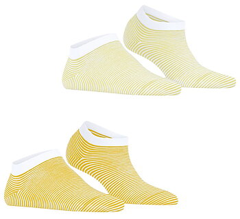 2-Pack Esprit Allover Stripe Women Sneaker socks