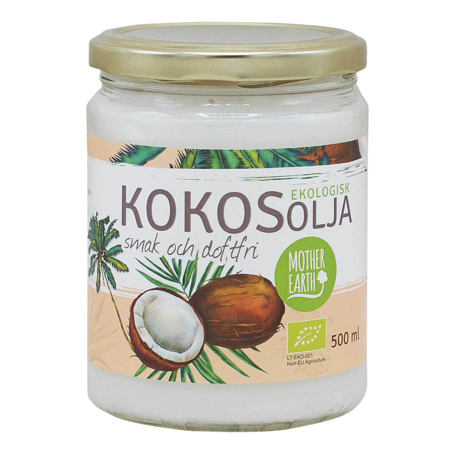 Mother Earth Kokosolja Smak&Doftfri EKO 500ml