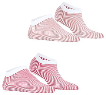 2-Pack Esprit Allover Stripe Women Sneaker socks