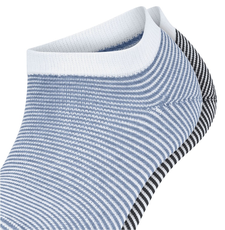 2-Pack Esprit Allover Stripe Women Sneaker socks - 2
