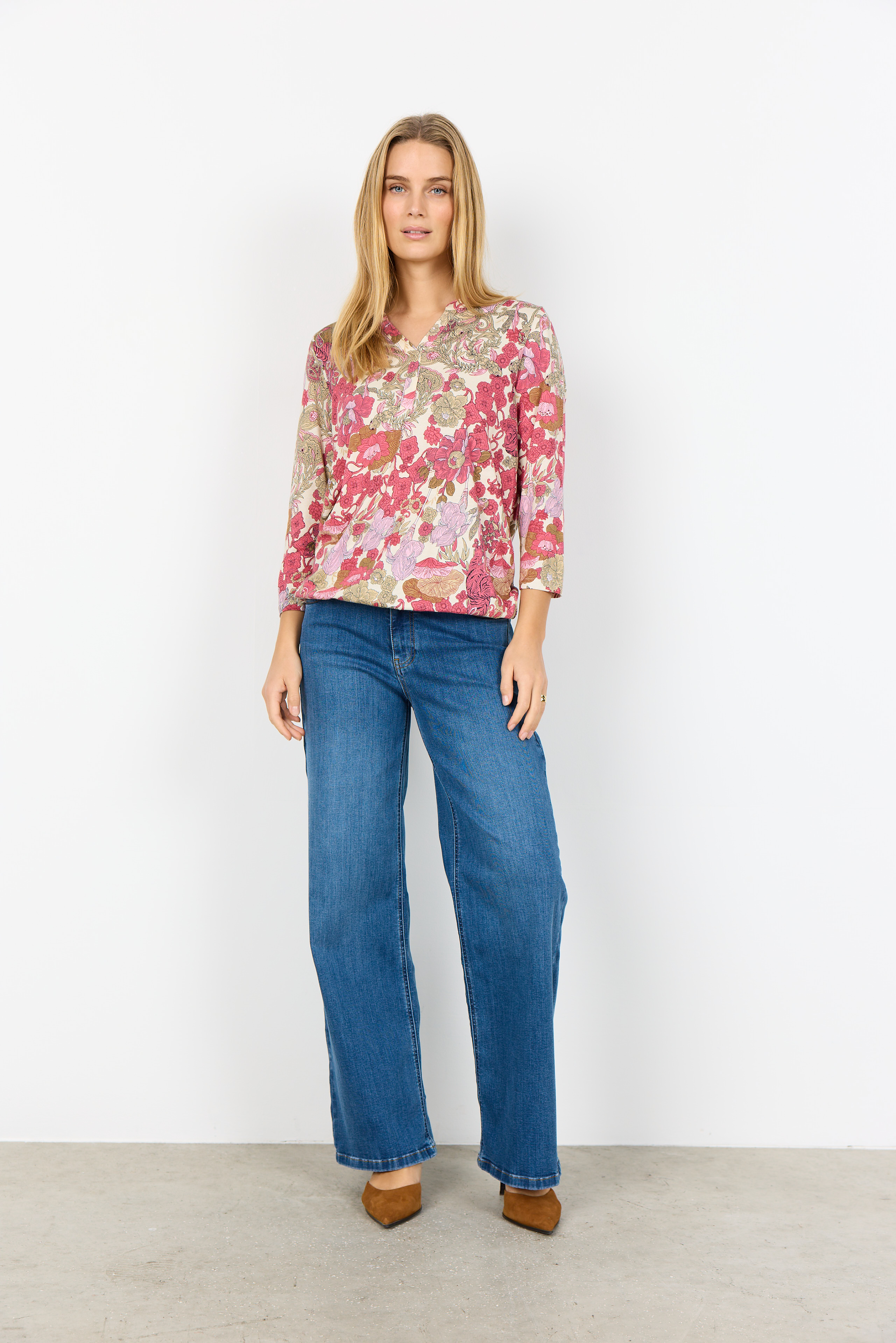 SC-FELICITY AOP 536 Rosamönstrad Top