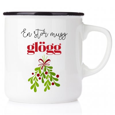 Emaljmugg Glögg
