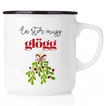 Emaljmugg Glögg