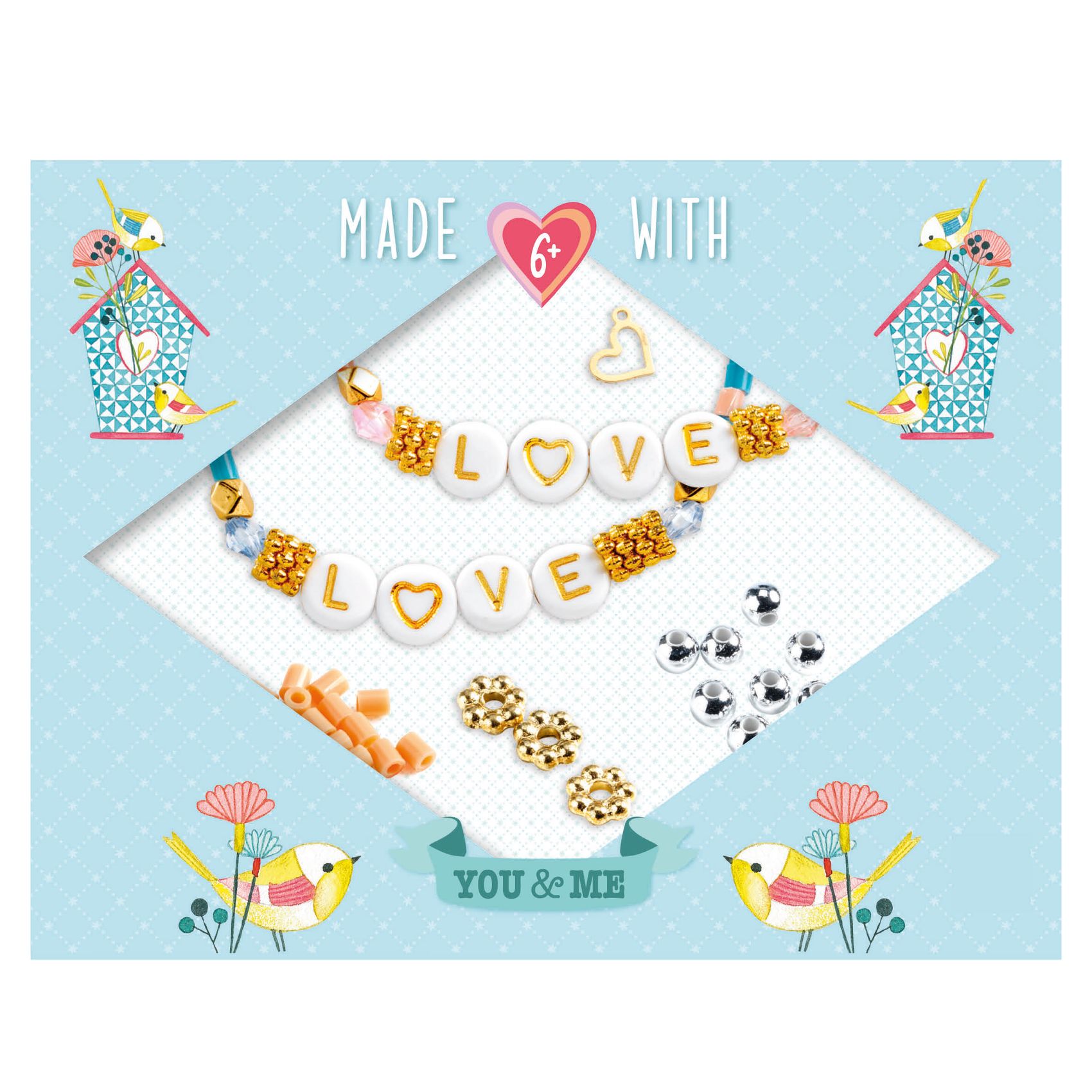Smyckesset You & Me - Letter Threading
