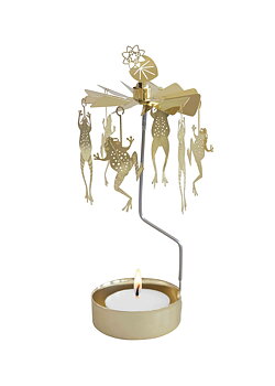 Rotary candle holder Frogs