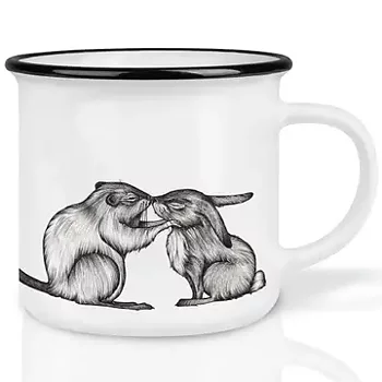 Keramikmugg Kanin & Bäver