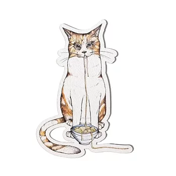 Trämagnet Ramenkatt