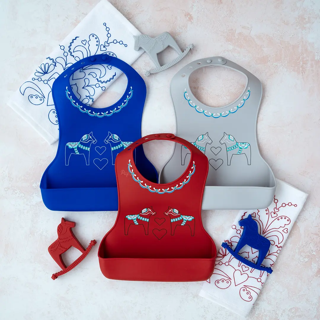 Bib Dala horse, blue - 2