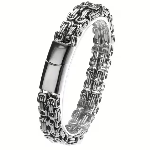 Armband "Double Emperor" i 316L Rostfritt stål  10mm