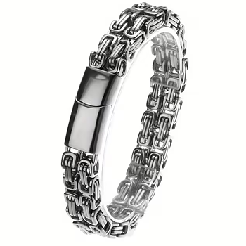 Armband "Double Emperor" i 316L Rostfritt stål  10mm